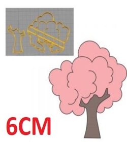Cortador Árvore Cute 6cm