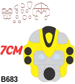 Cortador Bumblebee Transformers 7CM B683