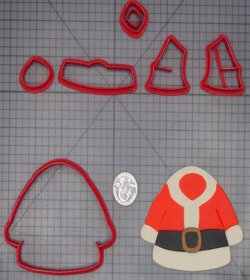 Cortador Modular Natal Roupa Papai Noel 6CM B826