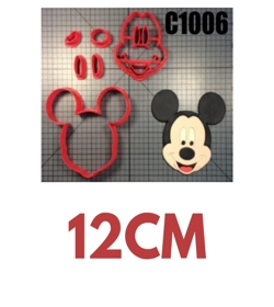 Cortador Cabeça Mickey Modular 12CM