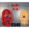 Cortador Chewbacca Star Wars 5 cm modular C546