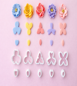 Kit Cortadores MIni Flores 1,5cm e 2CM F01