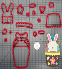 Cortador Modular Páscoa Coelho na Cesta 6CM B918