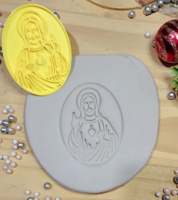 Carimbo Oval Jesus Natal 6CM NT6