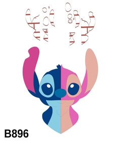 Cortador Modular Angel e Stitch Busto Bicolor 6CM B896