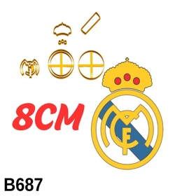 Cortador Real Madrid 8CM B687
