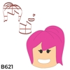 Cortador Menina Roblox Cabelo Rosa 5CM B621