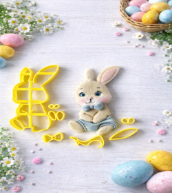 Cortador Modular Coelho Páscoa de Short 7cm P02