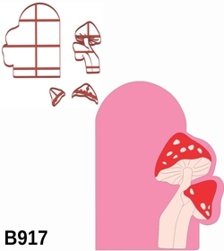 Cortador Modular Moldura Cogumelo 9CM B917