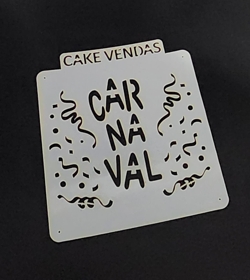 Stencil Carnaval com Confetes