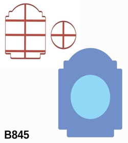 Cortador Moldura com Círculo 9CM B845