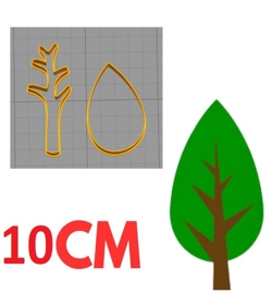 Cortador Árvore Floresta 10CM