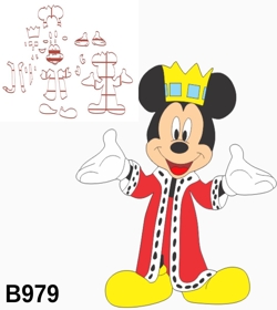 Cortador Modular Disney Mickey Realeza Mod3 7CM B979