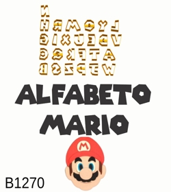 Kit Cortador Alfabeto Super Mario 1,5CM B1270