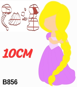 Cortador Modular Princesa Rapunzel Cute 10CM B856