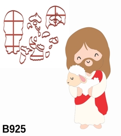 Cortador Modular Páscoa Jesus com Ovelha 7CM B925