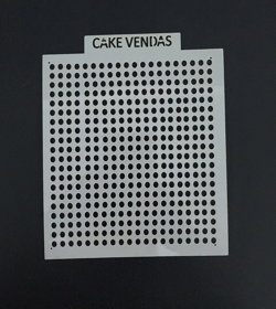 Stencil Bolinhas Alinhadas