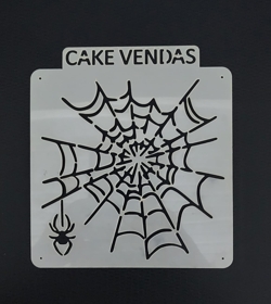 Stencil Aranha na Teia