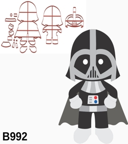 Cortador Darth Vader Star Wars Corpo Cute 6CM B992