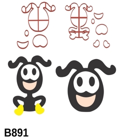 Kit Cortador Modular Smilingüido 6CM B891