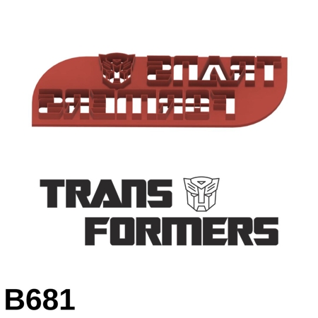 Cortador Logo Transformers 7CM B681