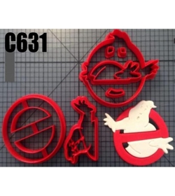 Cortador Caça Fantasmas logo 5cm modular C631