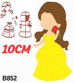 Cortador Modular Princesa Bela Cute 10CM B852