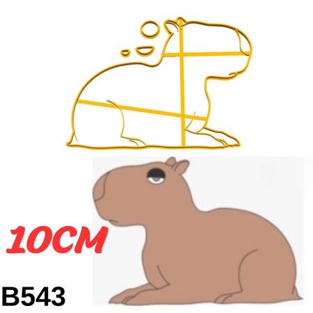 Cortador Capivara 10CM B543