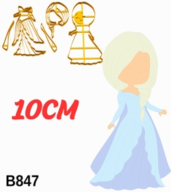 Cortador Modular Princesa Elsa Frozen Corpo Cute 10CM B847