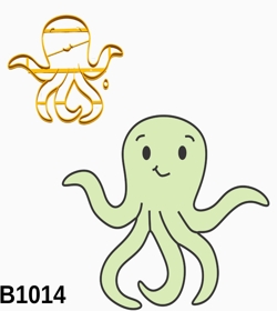 Cortador Modular Fundo do Mar  Polvo Mod3 7CM B1014