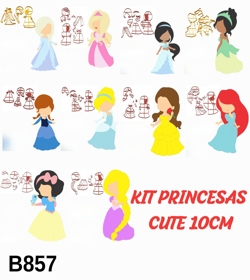Kit Cortador Modular Princesas Cute 10CM B857