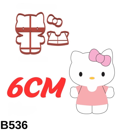 Cortador Modular Hello Kitty Corpo Mod2 6CM B536