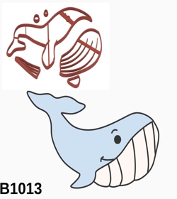 Cortador Modular Fundo do Mar  Baleia Mod3 7CM B1013