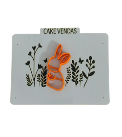 Kit Stencil + Cortador Páscoa Jardim