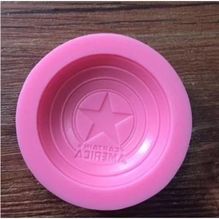 Molde Silicone Escudo Capitão America Vingadores