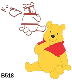 Cortador Modular Urso Pooh 6CM B518