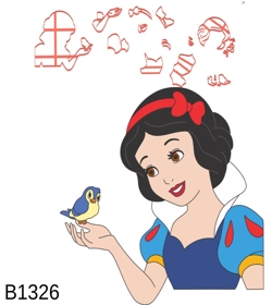 Cortador Modular Busto Branca de Neve com Passarinho 10CM B1326