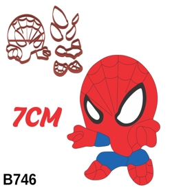 Cortador Homem Aranha Corpo Mod4 7CM B746