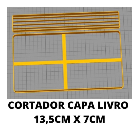 Cortador Capa de Livro 13,5cm x 7cm