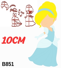 Cortador Modular Princesa Cinderela Cute 10CM B851