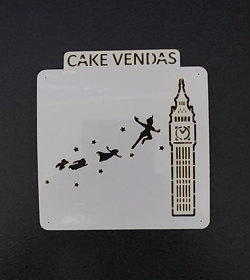 Stencil Bing Ben e Peter Pan