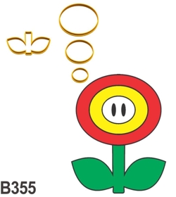 Cortador Flor Super Mario 5CM B355