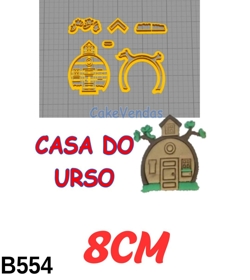 Cortador Casa do Urso Marsha e o Urso 8CM B554